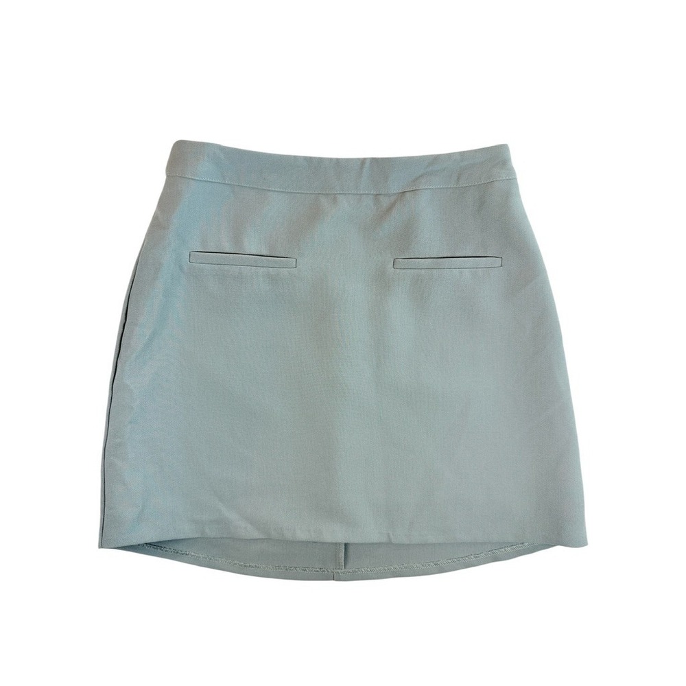 DISSH Mini Skirt Women Size 4 Dusty Blue High Waisted